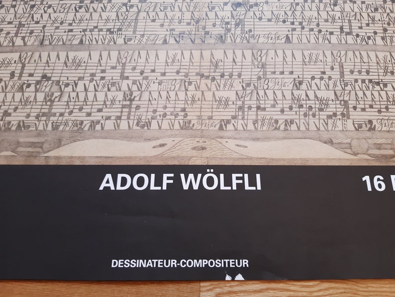 Adolf Wölfli original art exhibition poster image 4