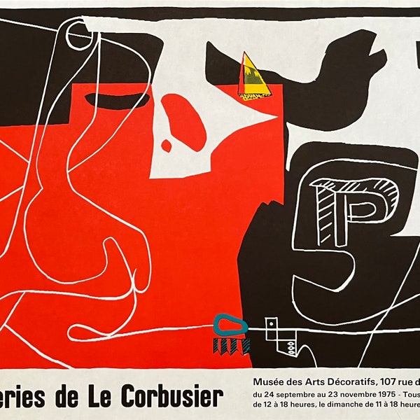 Le Corbusier original art poster