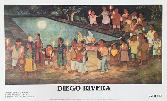 Diego Rivera Art Exhibition Poster Used - 36.4