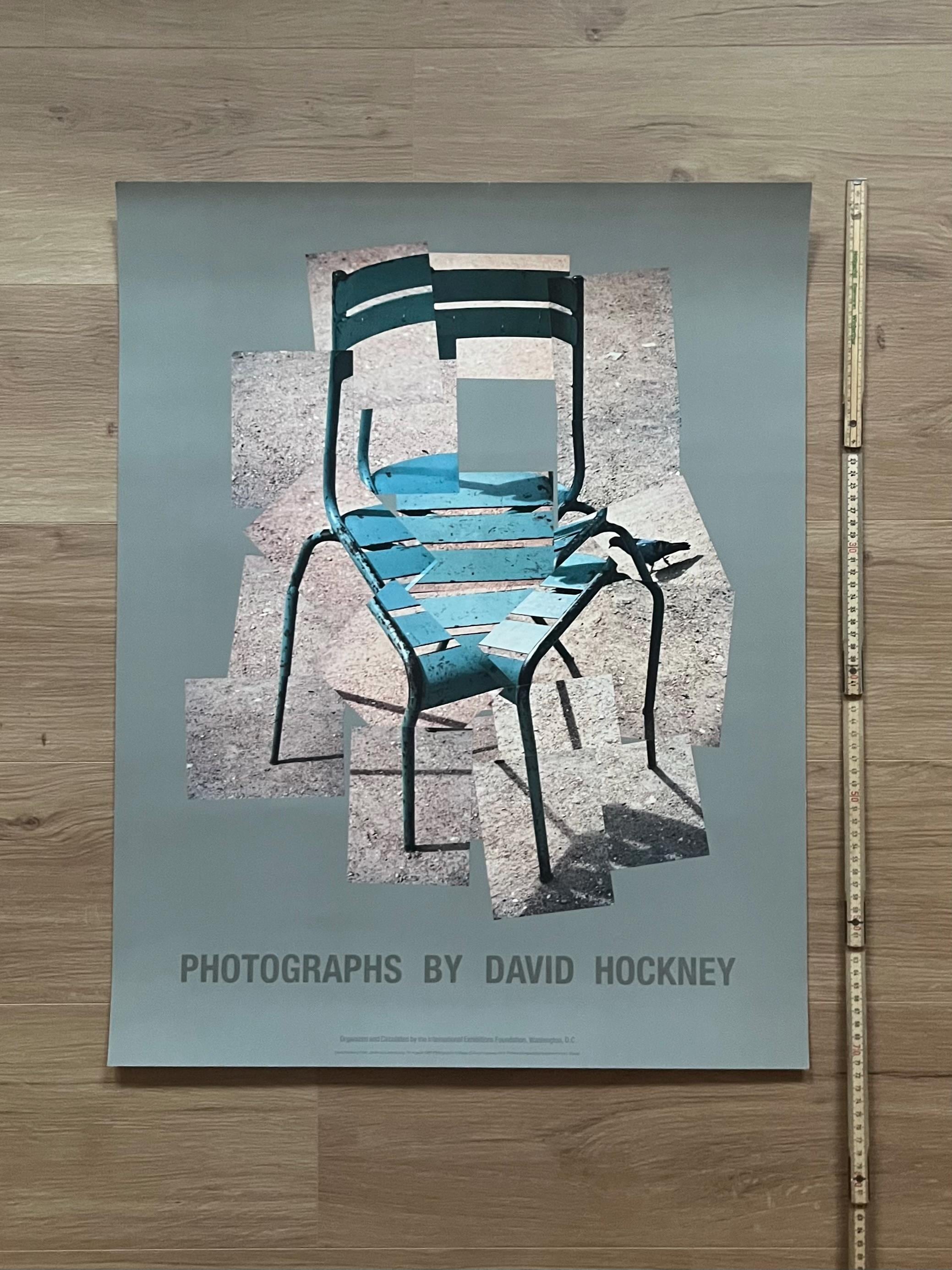 David Hockney Luxembourg Chair - Original Art Exhibition Poster