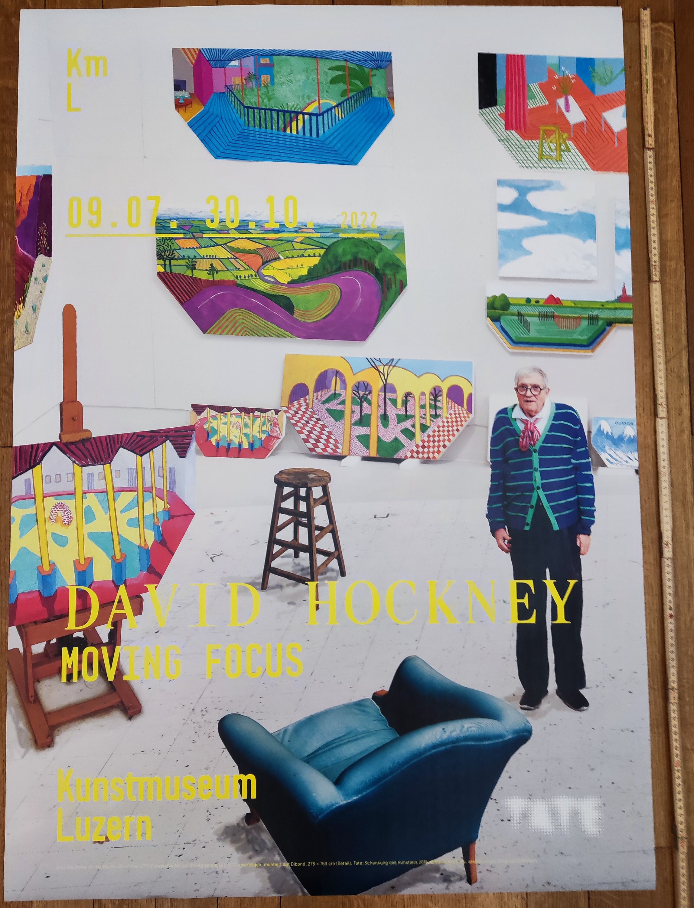 David Hockney Art Exhibition Poster - 35.6