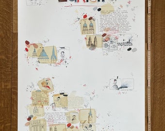 Wilhelm Schlote Original Kunst Poster - 70×100 cm - Etsy.de