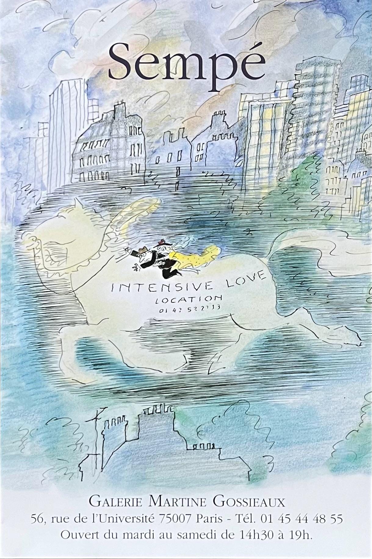 ジャン=ジャック・サンペ オリジナル展覧会ポスター - 15.7インチ×23.6