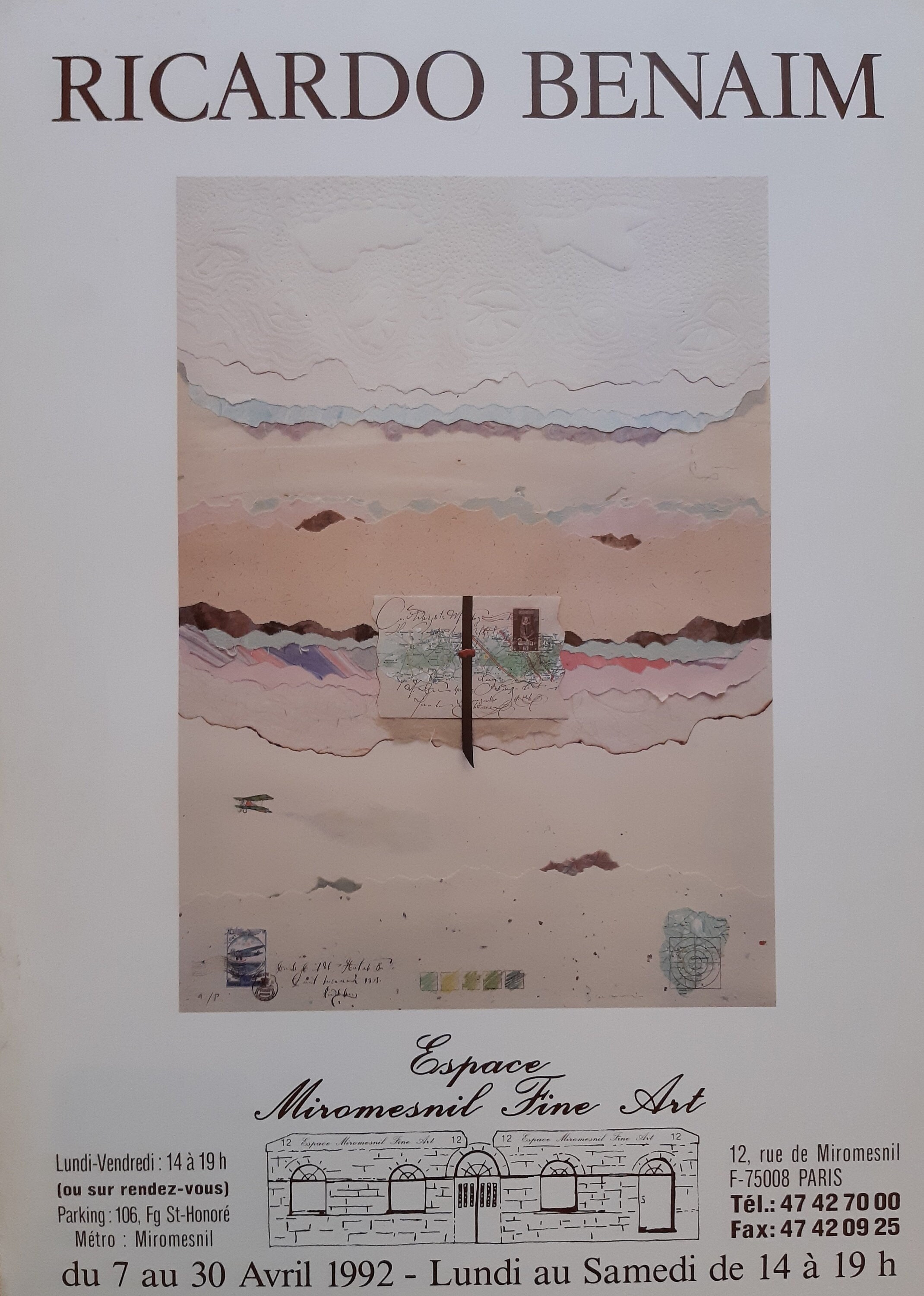 Ricardo Benaim Original Art Exhibition Poster Used - Etsy