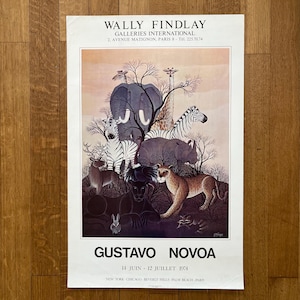 Gustavo Novoa original art exhibition poster used - 19.9&quot;×30.9&quot; (50.5x78.5cm)