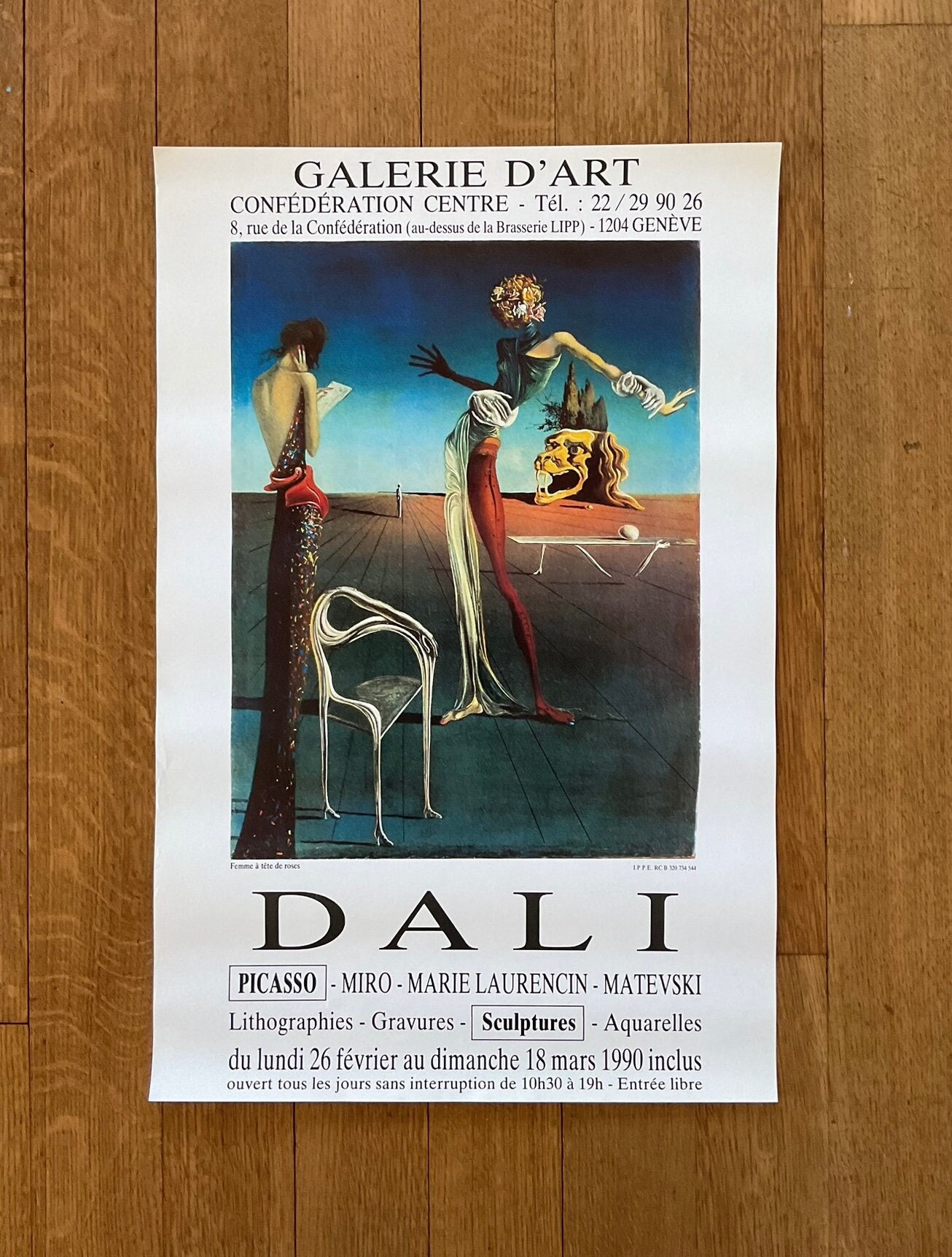 Salvador Dalí Original Art Poster - 15.7