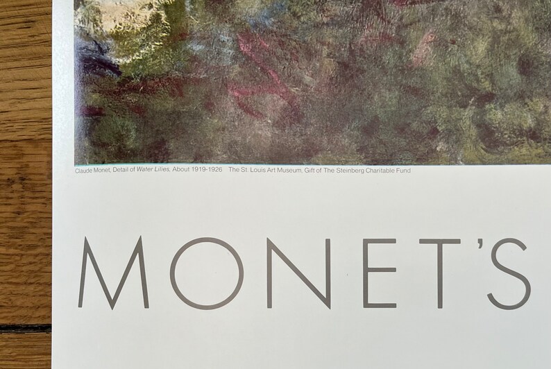 Claude Monet Original Art Poster - 49.0