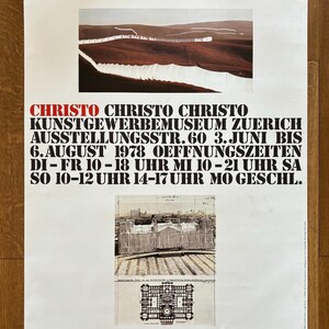 Manifesto artistico originale di Christo - 59×84 cm