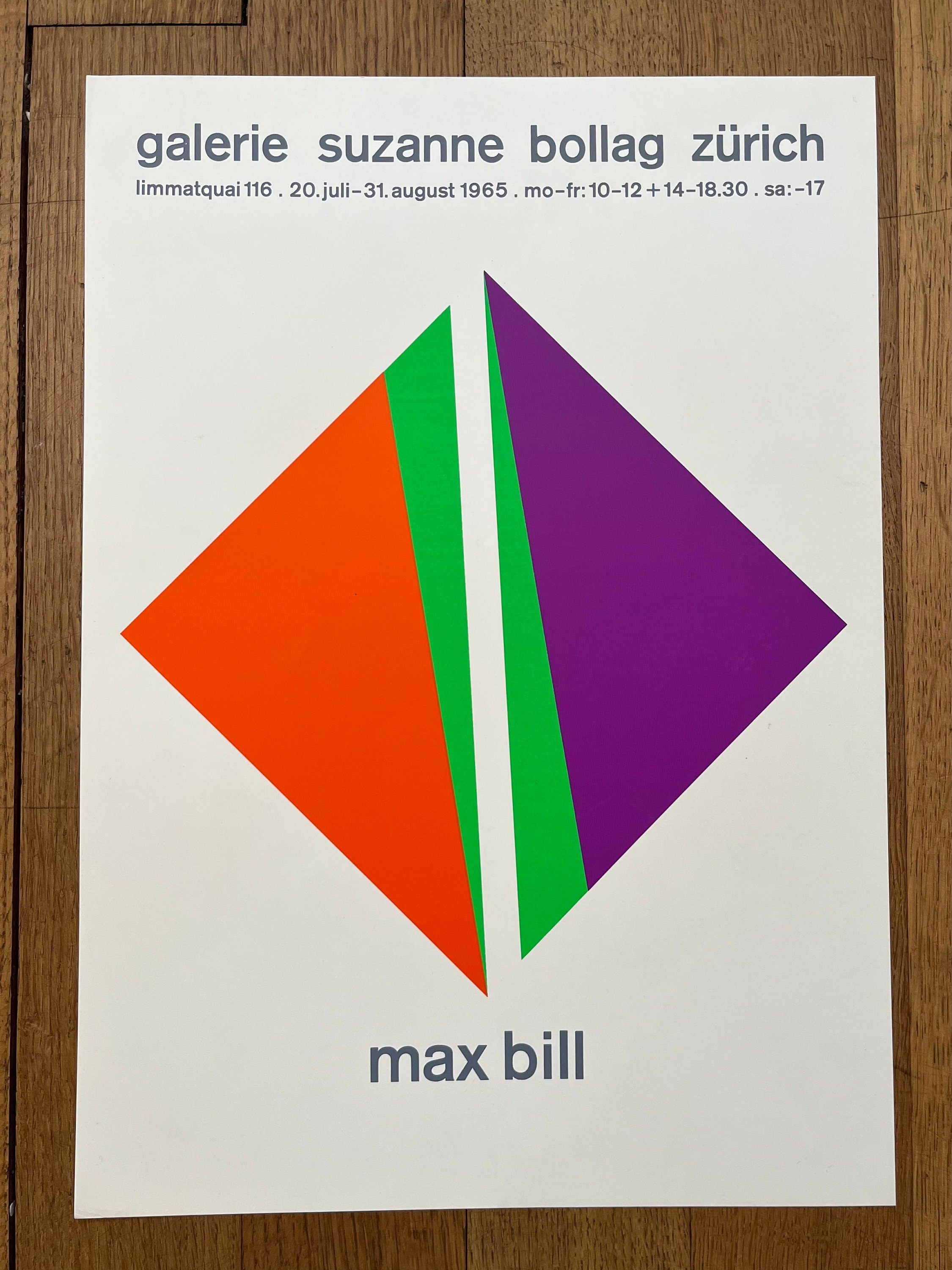 Max Bill Original Art Poster - 12.2