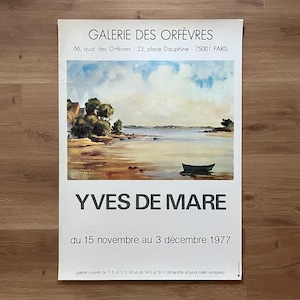 Yves de Mare original Kunst Plakat verwendet - 49×69 cm