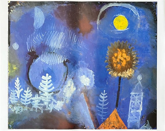 パウル・クレーのオリジナルアートポスター - 19.7インチ×15.7インチ