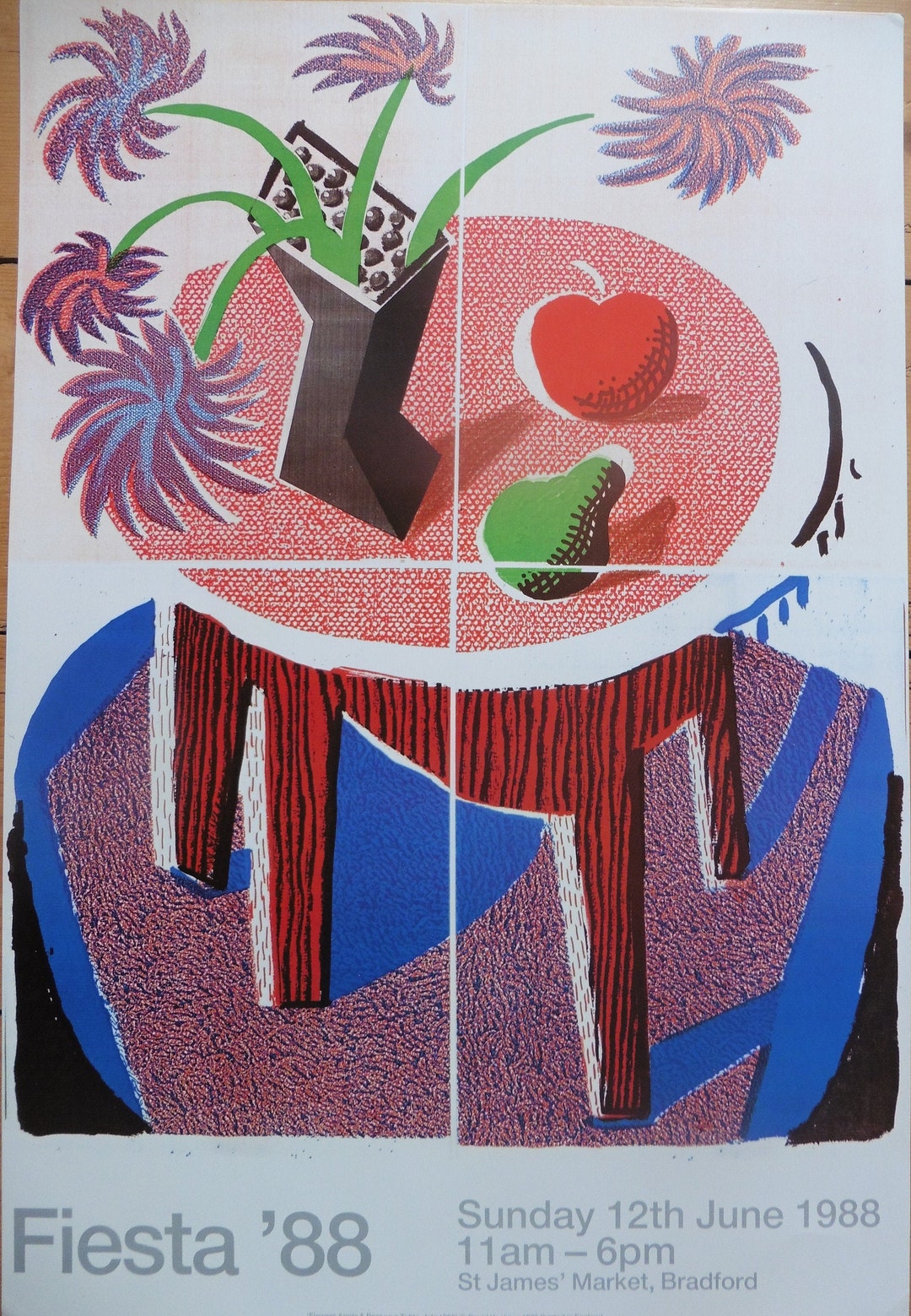 Poster Sur Toile David Hockney 60x90 Cm - Sans Cadre - Décoration Murale Contemporaine