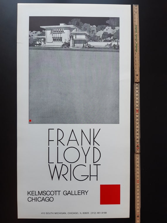 Frank Lloyd Wright Original Architecture Poster - Etsy Singapore