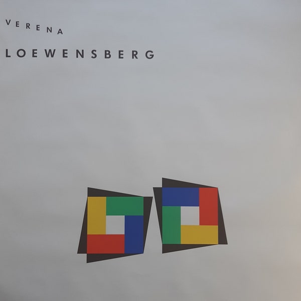 Verena Loewensberg Original-Kunstausstellungsplakat