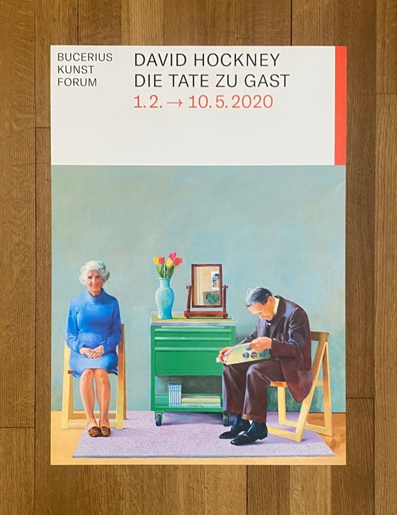 HOCKNEY POSTERS
ハードカバー David Hockney Original Exhibition Poster Used - 28.1