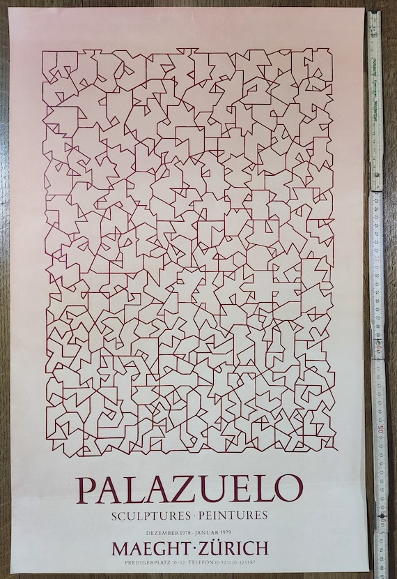 パブロ・パラツェロ（Pablo Palazuelo）Expositionポスター Pablo Palazuelo Original Art Poster - 16.7