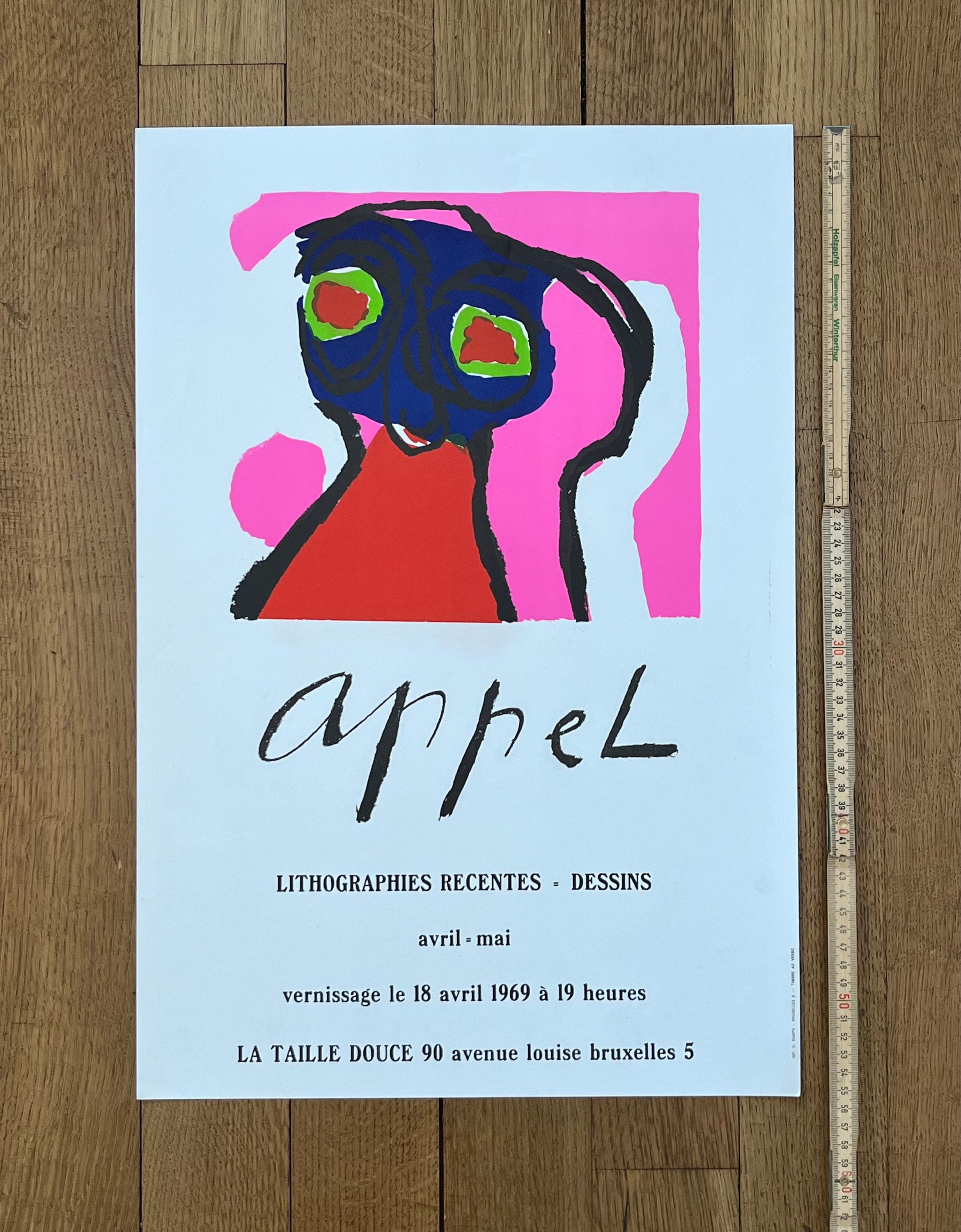 カレル・アペル オリジナルアート展ポスター - 15.0インチ×22.0インチ 