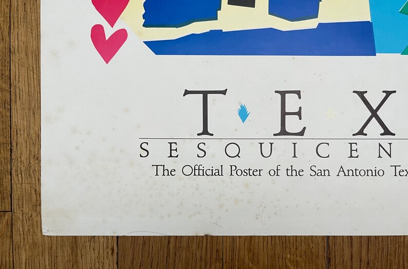 Texas Sesquicentennial original art poster image 4