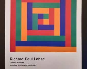 Richard Paul Lohse original art poster