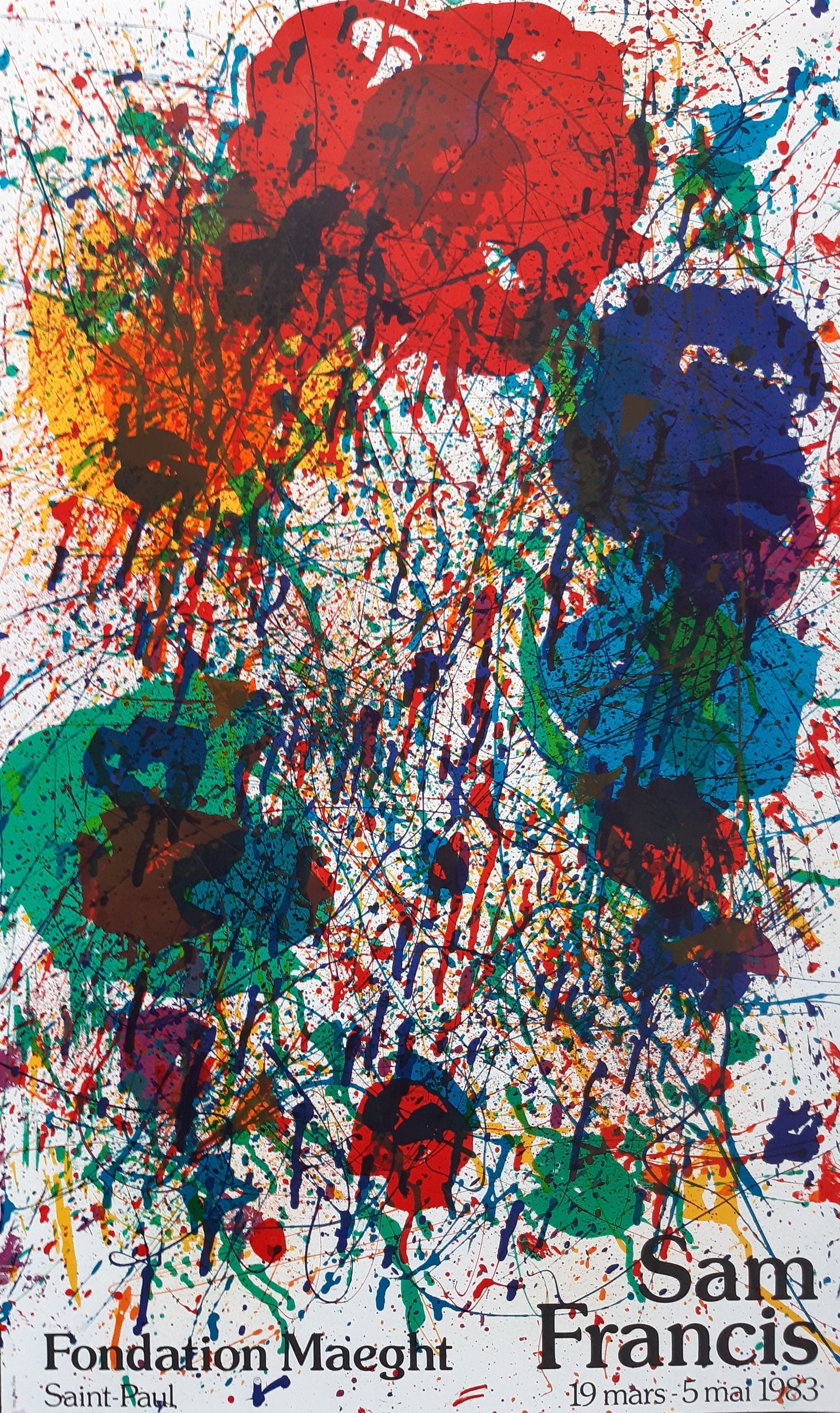 Sam Francis Original Art Poster - 20.8
