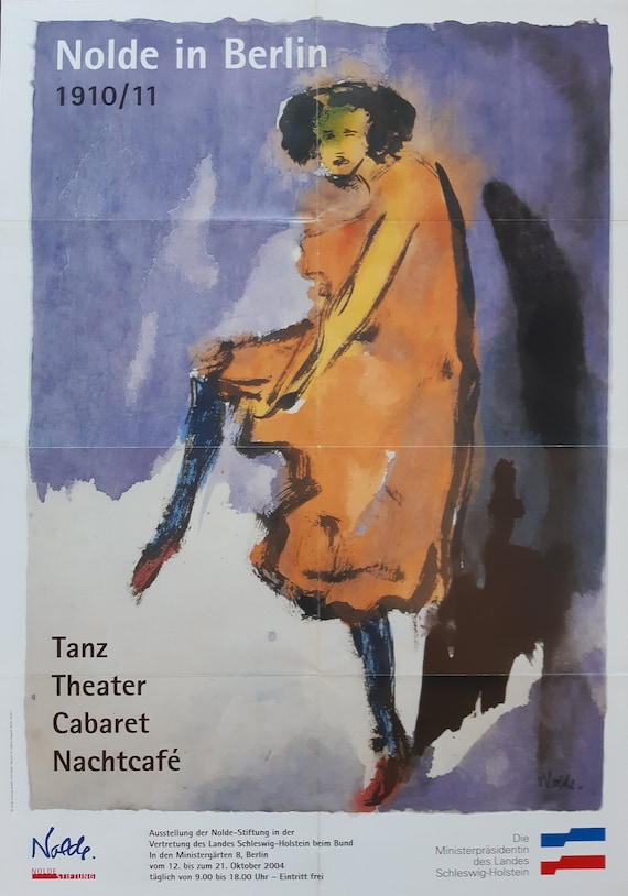 Emil Nolde Original Art Exhibition Poster Dance Folded - 23.4
