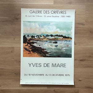 Yves de Mare original Kunst Plakat verwendet - 49×69 cm