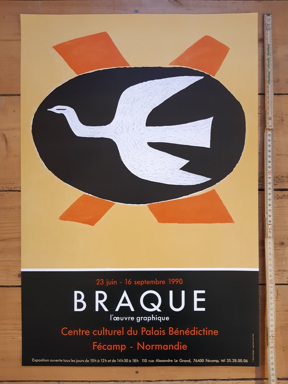 Cartel original de la exposición de arte de Georges Braque - Etsy México