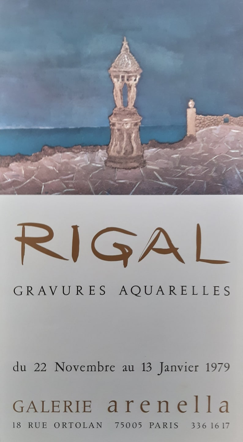 J. J. J. Rigal original art exhibition poster