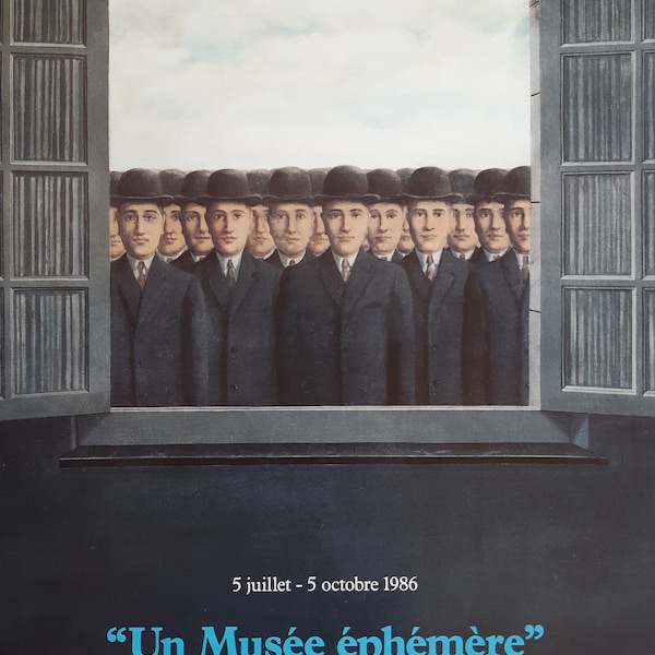 Rene Magritte original art poster - 19.7"×28.3" (50×72cm)
