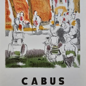 Cartel de la exposición de arte original de Gerard Cabus utilizado: 16,7" × 23,6" (42,5 × 60 cm)