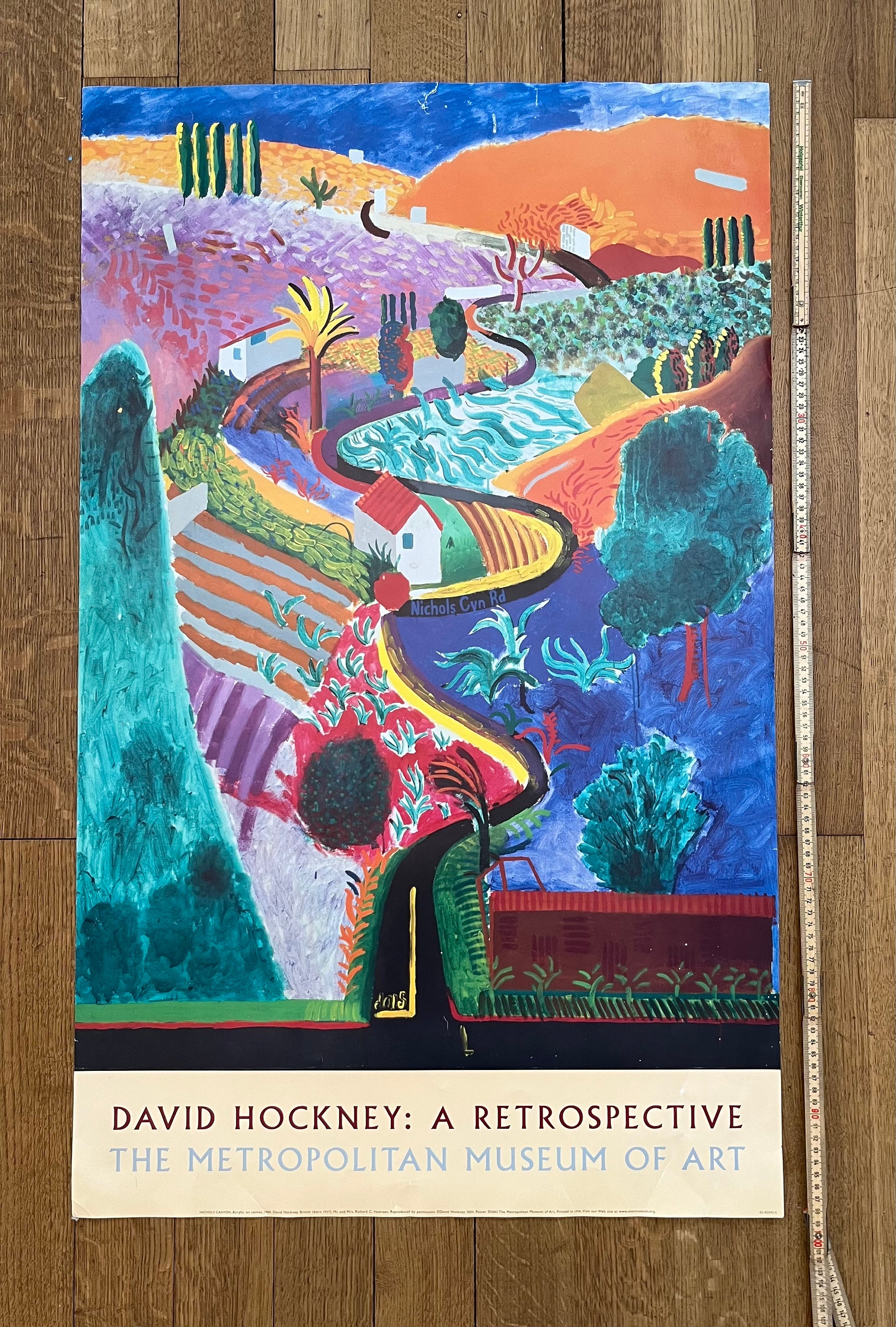 David Hockney ポスター David Hockney Vintage Art Poster Used - 24.0