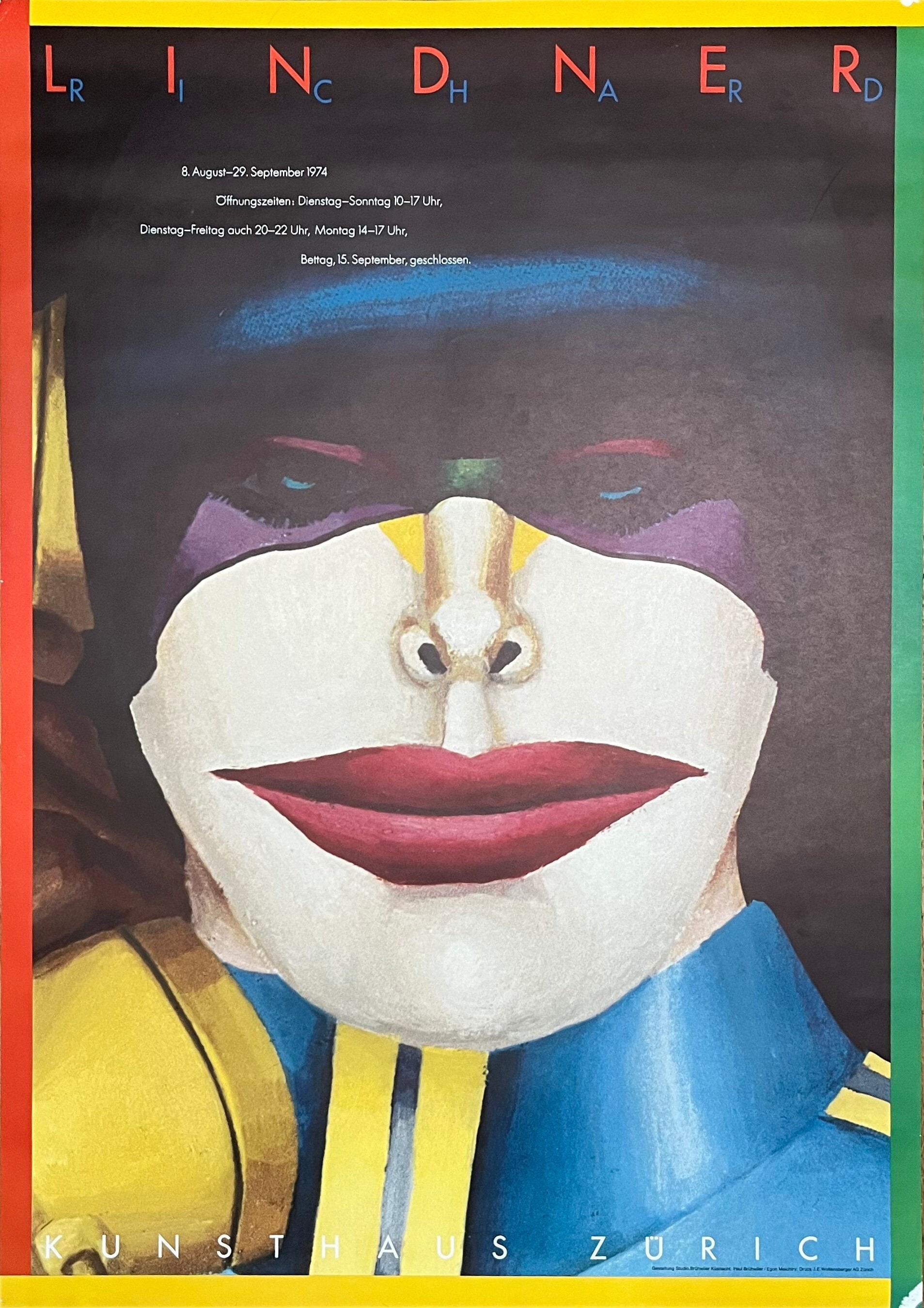 FIAC 1980年/リチャード リンドナー/ポスター GALERIE MAEGHT/リチャード・リンドナー【Richard Lindner