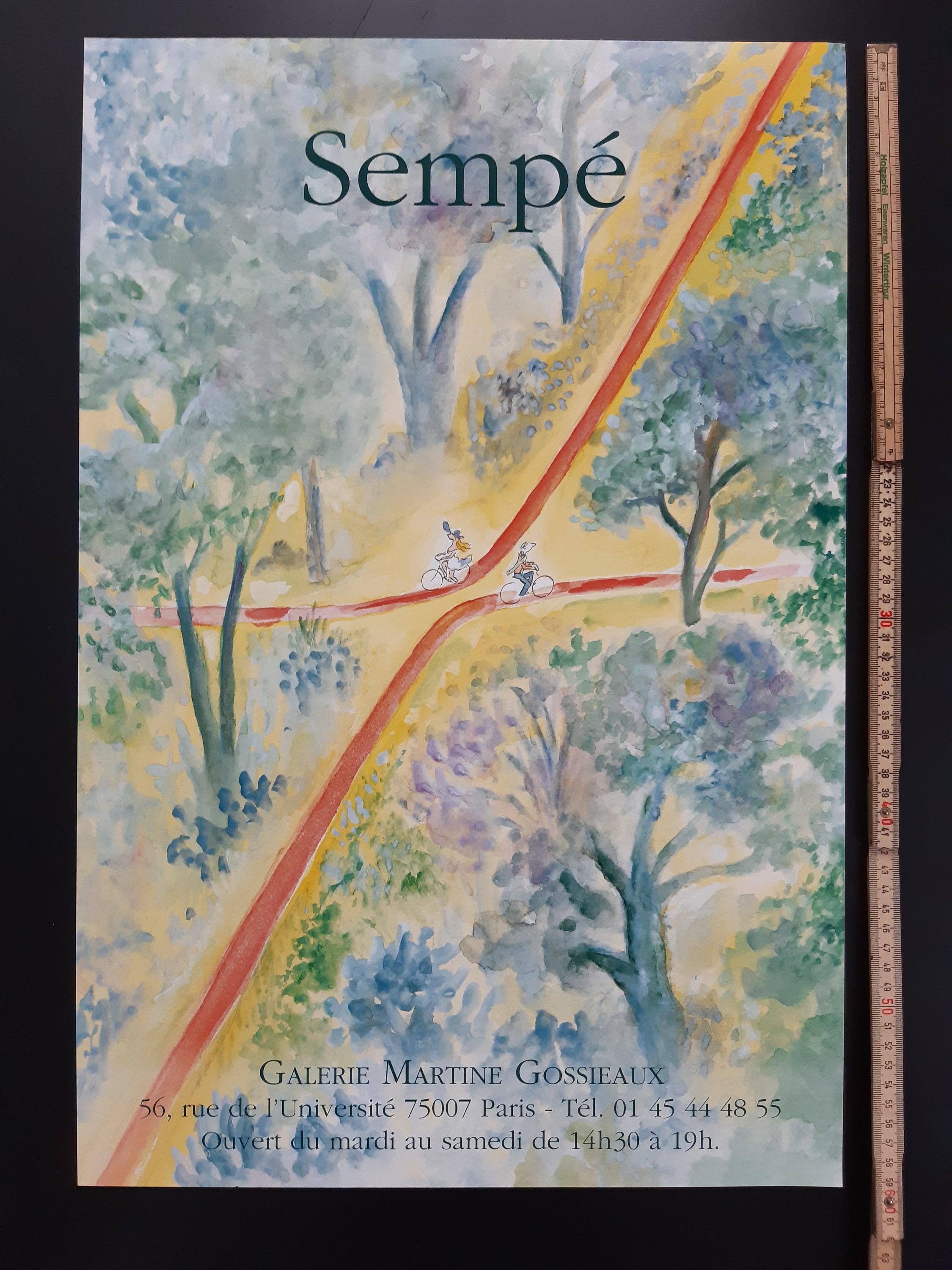 Sempé オリジナル展覧会ポスター - 15.7