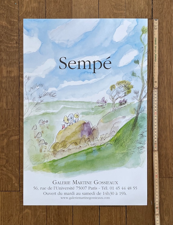 Sempé オリジナル展覧会ポスター - 15.7