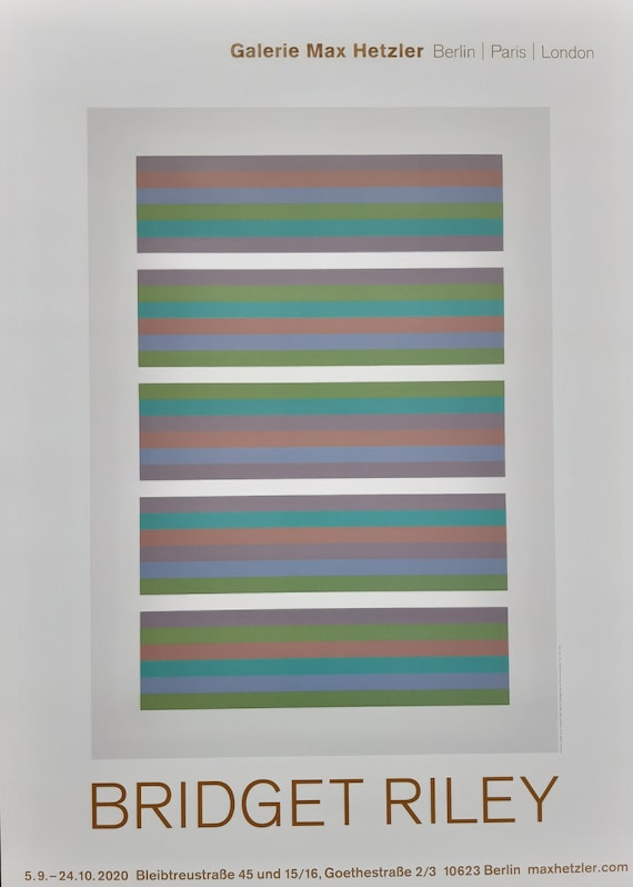 Bridget Riley Art Exhibition Poster - 23.2