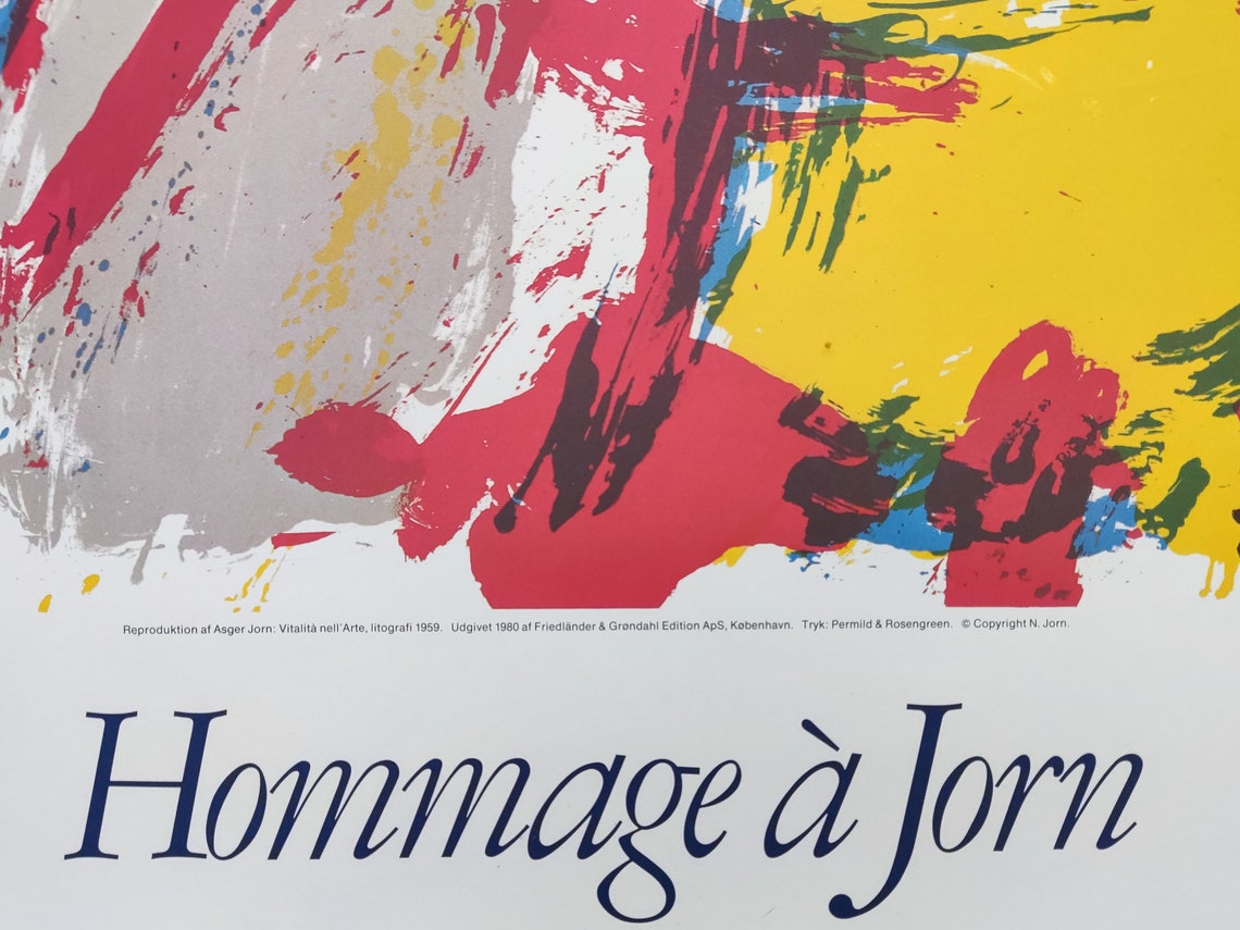 Asger Jorn Original Art Poster - 25.6