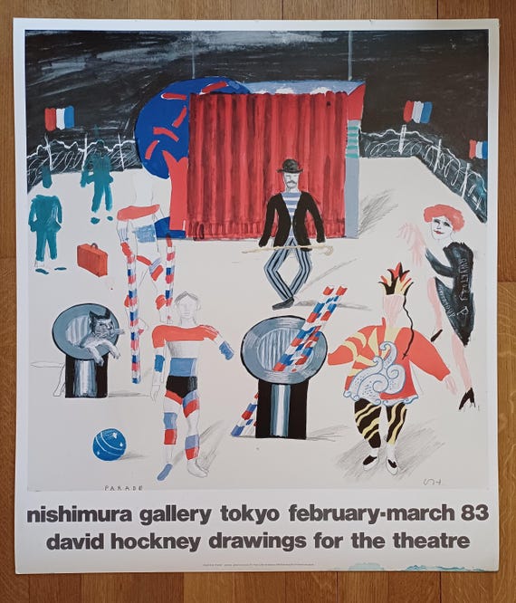 David Hockney Original Poster Used - 31.5