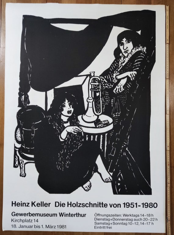 Heinz Keller Art Exhibition Poster - 35.8