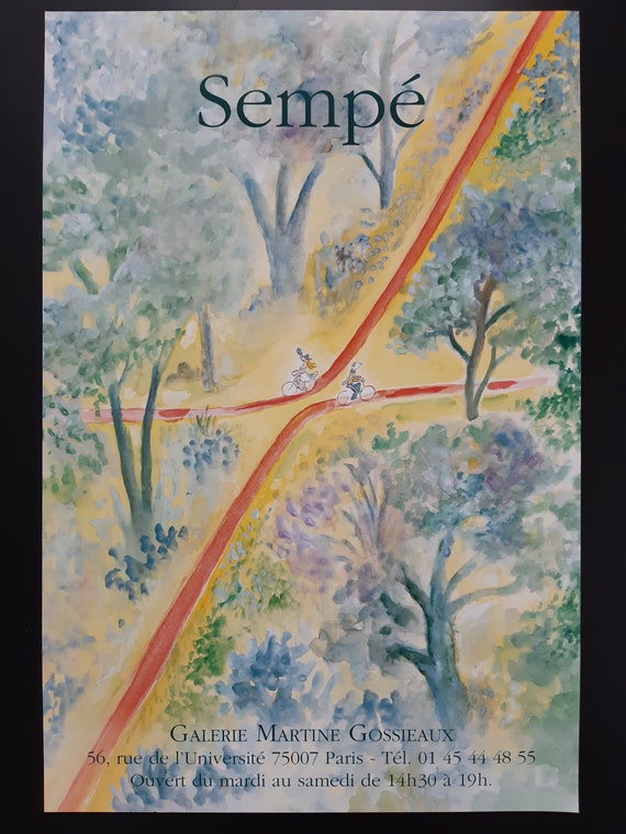 Sempé オリジナル展覧会ポスター - 15.7