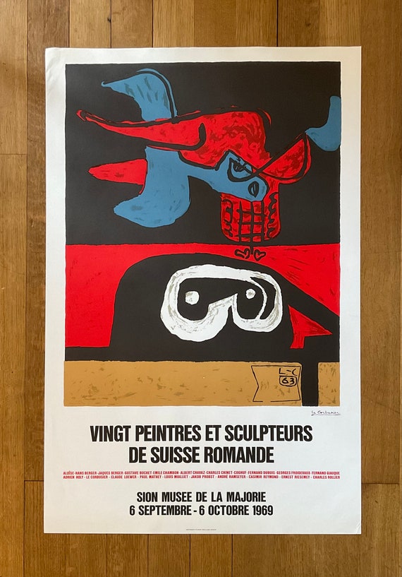 Le Corbusier Original Art Poster - 25.6