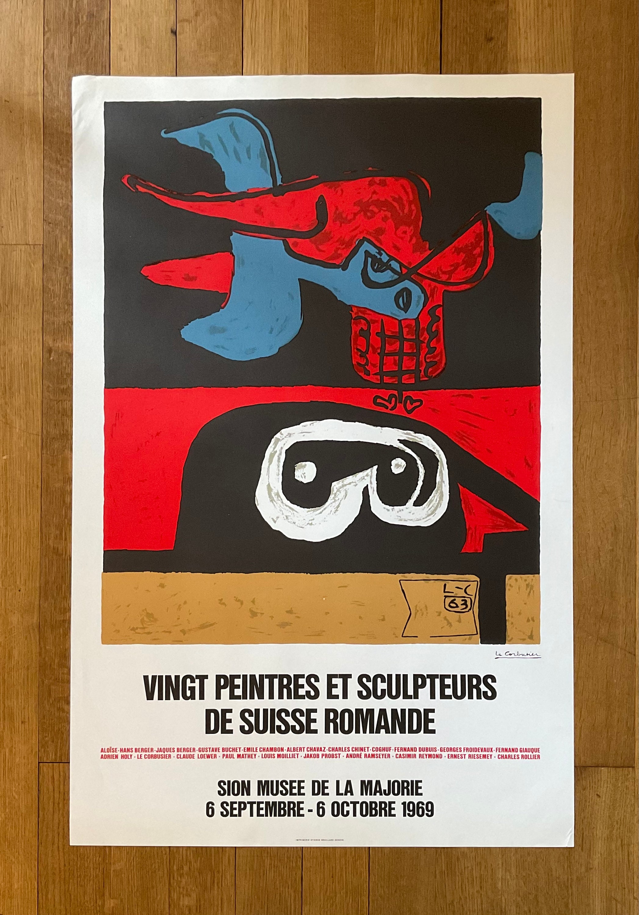 Le Corbusier Original Art Poster - 25.6