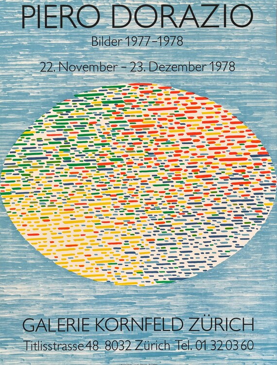 Piero Dorazio ポスター Piero Dorazio Original Art Poster - 32.7