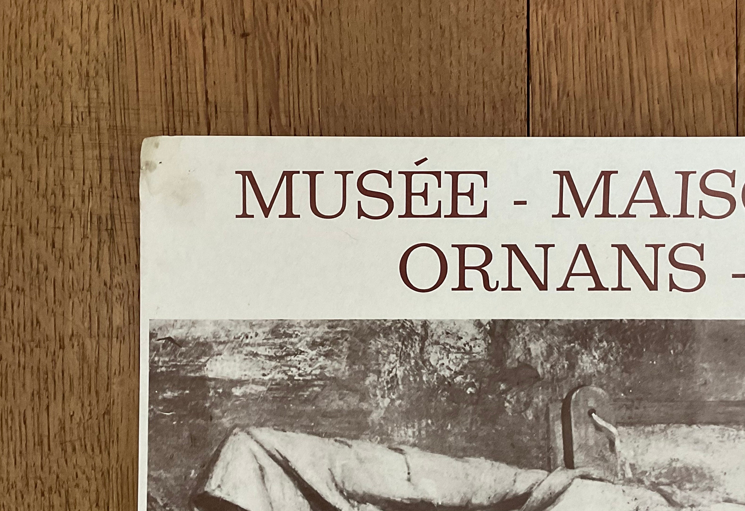 Affiche Originale Gustave Courbet – Grand Palais Paris 1977