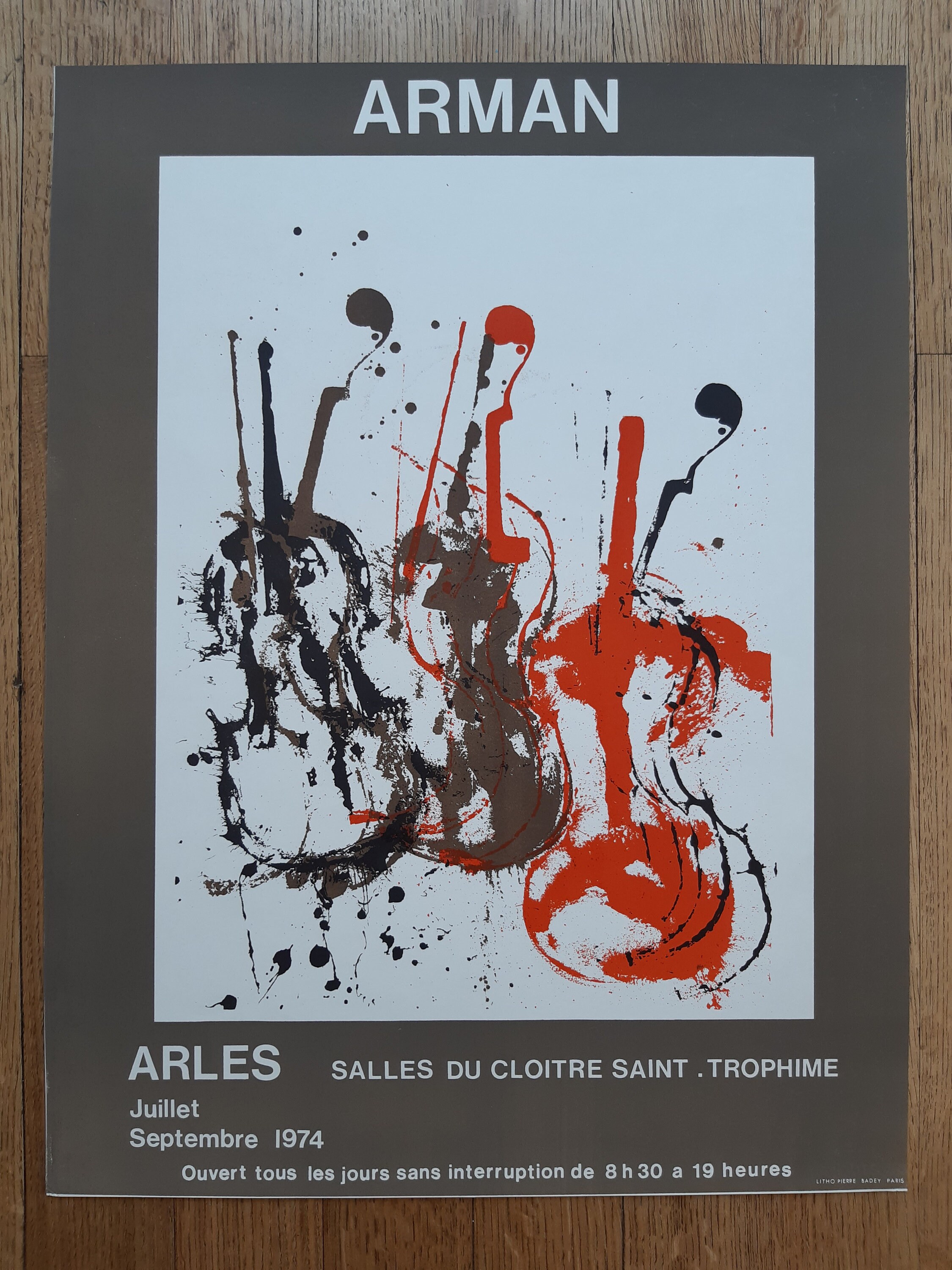 アート・デザイン・音楽 Arman : PASSAGE A L'ACTE Arman Original Art Poster - 19.4