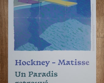 David Hockney art exhibition poster