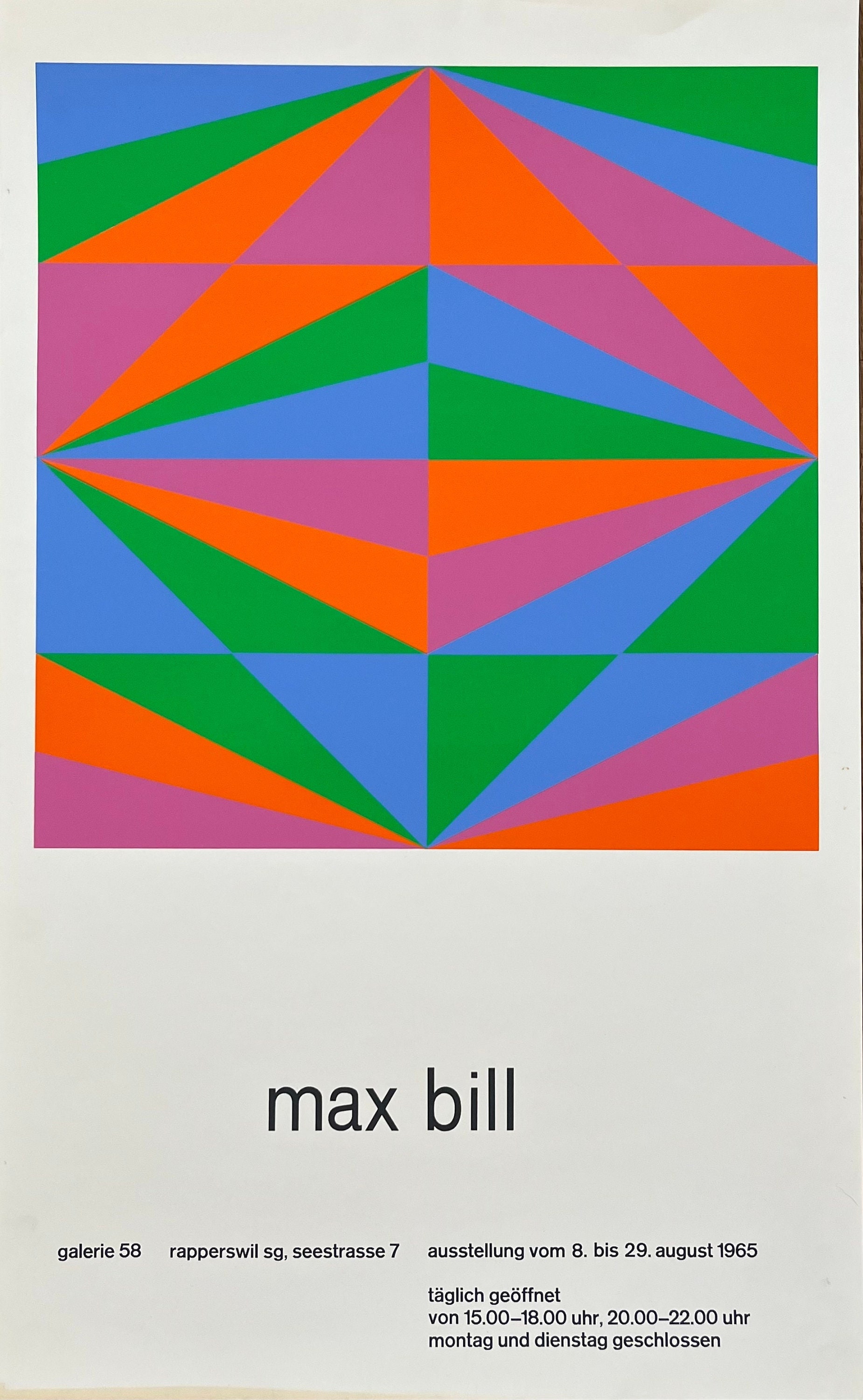 マックス・ビル オリジナルポスター - 17.7