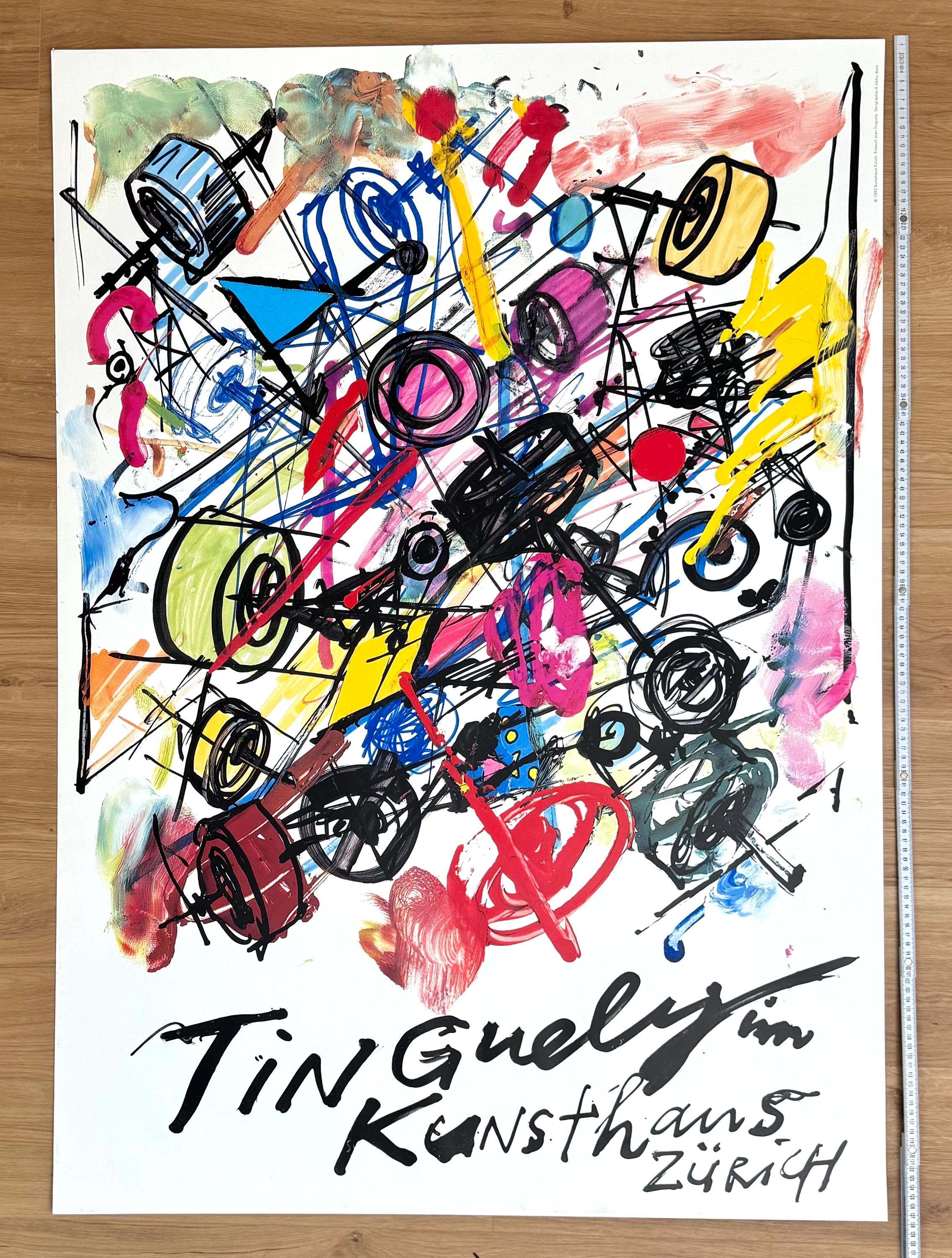 Jean Tinguely - Kunsthaus Zürich Original Art Poster - 35.8