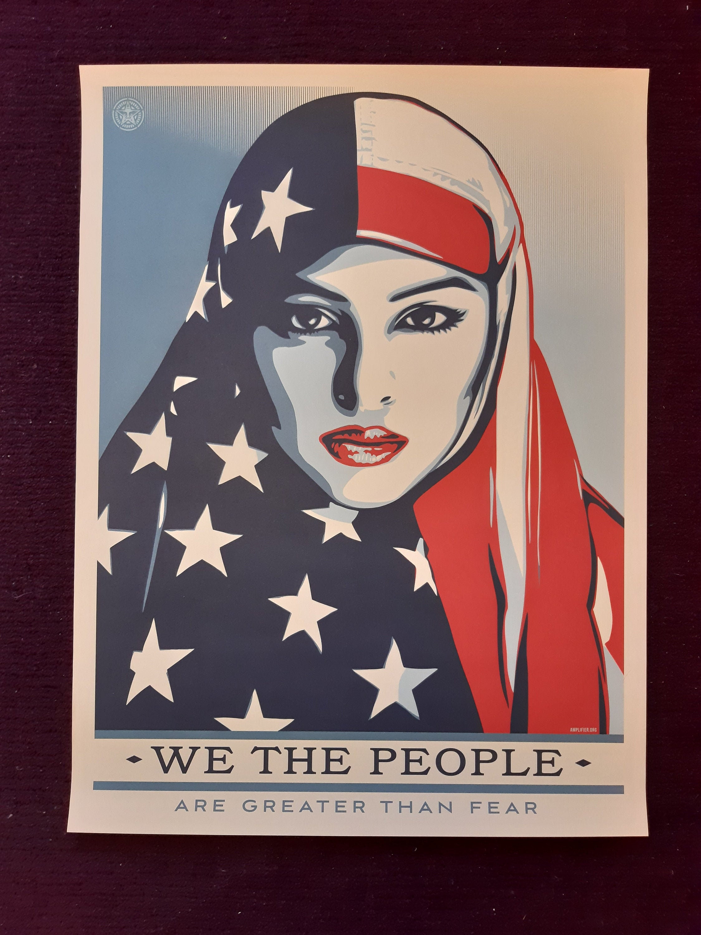 Shepard Fairey We The People Greater Than Fear Imprimé 2017