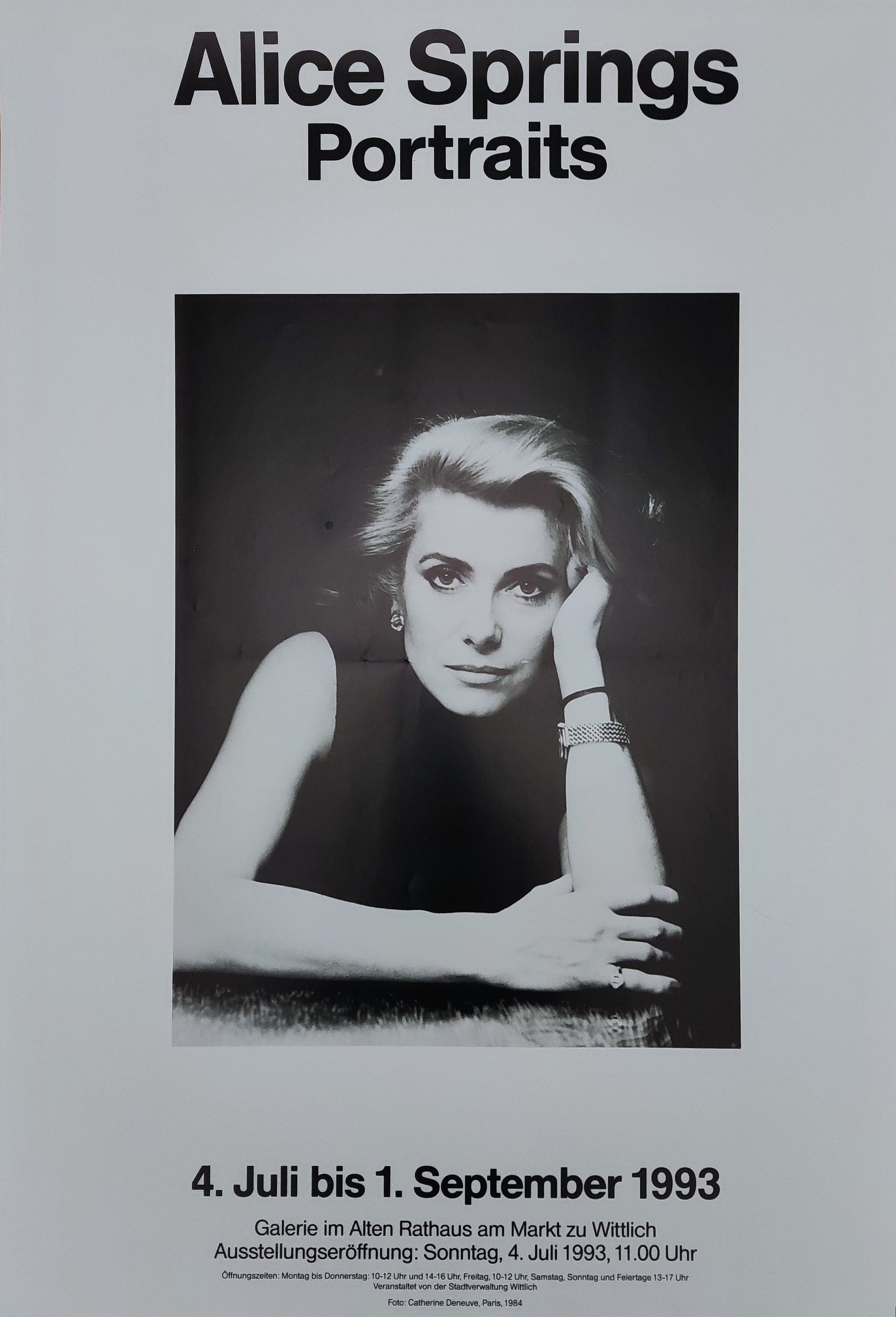 Alice Springs Vintage Photo Poster Featuring Catherine Deneuve