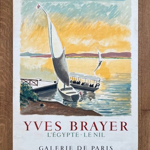 Yves Brayer original Kunst Plakat verwendet - 51,5×69 cm